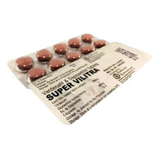 Blister von Tabletten Super Levitra Vilitra