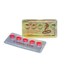 Blister mit Potenzmittel Cobra 120mg