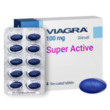 Blister und Tabletten Packung Viagra Super Active 100mg